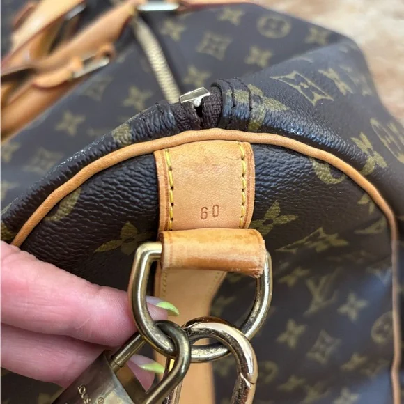 Authentic Louis Vuitton Brown Monogram Keepall Duffel Bag Final price! - Picture 8 of 15